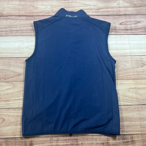 NWT RLX Ralph Lauren Golf Men’s Performance French Terry Vest Size S Blue 178$ - Picture 11 of 11